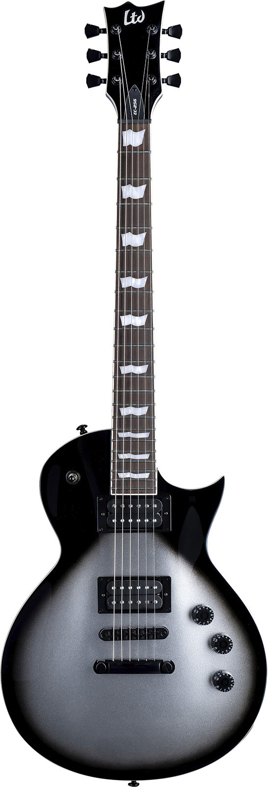 LTD GUITARS EC-256 Silver Sunburst Teardrop