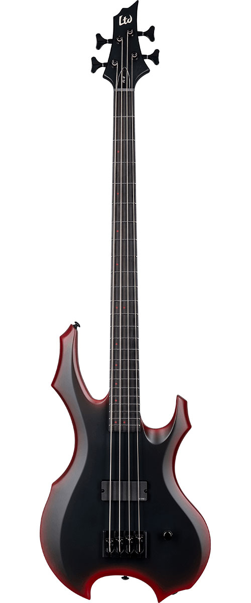 LTD GUITARS Fl-4 Fred Leclercq Black Red Burst Satin