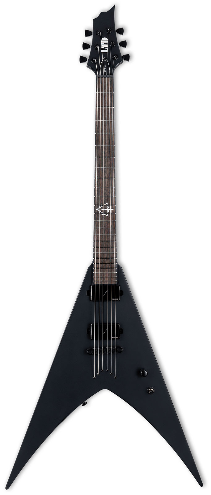 LTD GUITARS Nergal Hex-6 Black Satin