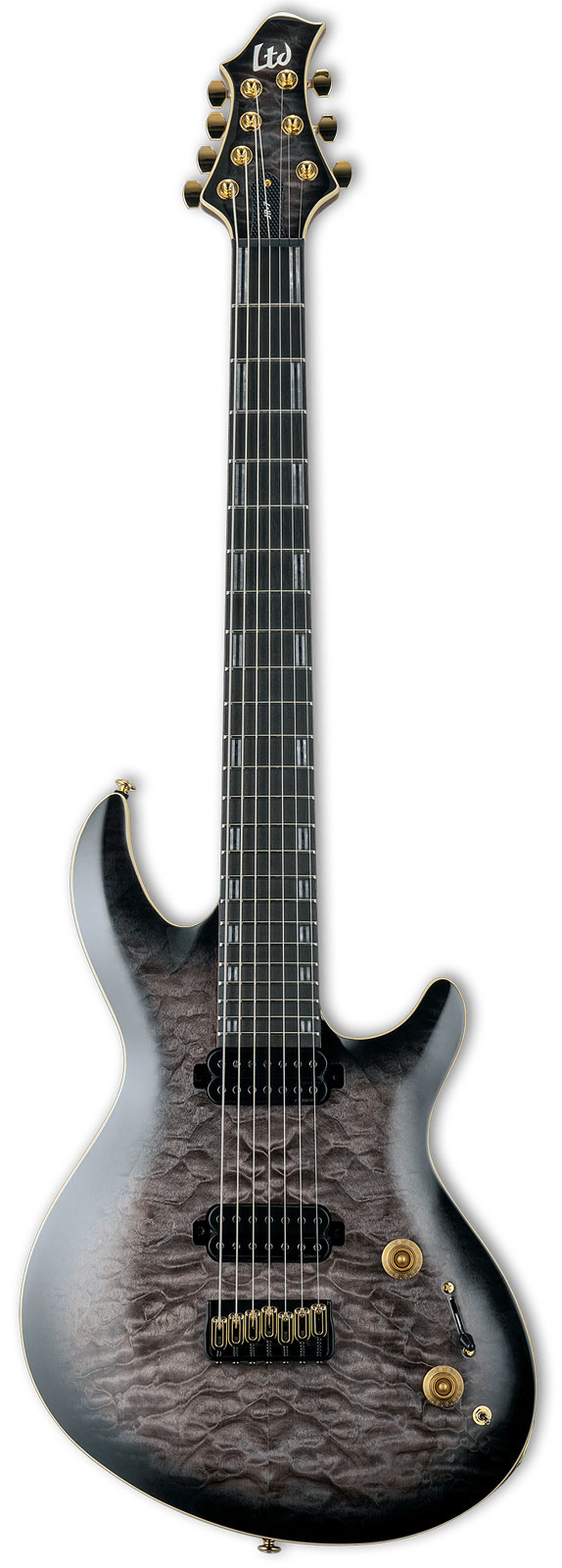 LTD GUITARS Signature Javier Reyes 7 Faded Blue Sunburst