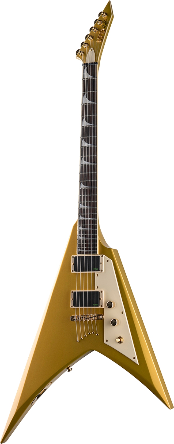 LTD GUITARS Signature Kirk Hammett Kh-V Metallic Gold - B Stock
