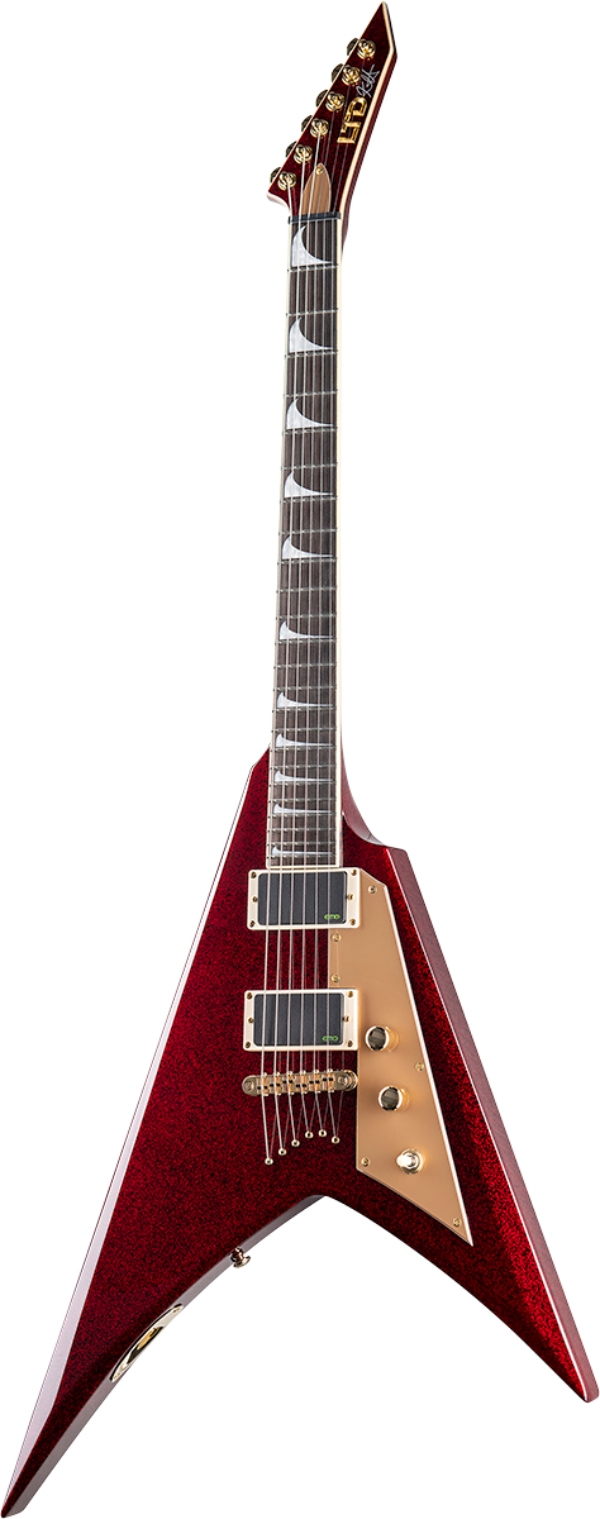 LTD GUITARS Signature Kirk Hammett Kh-V Red Sparkle