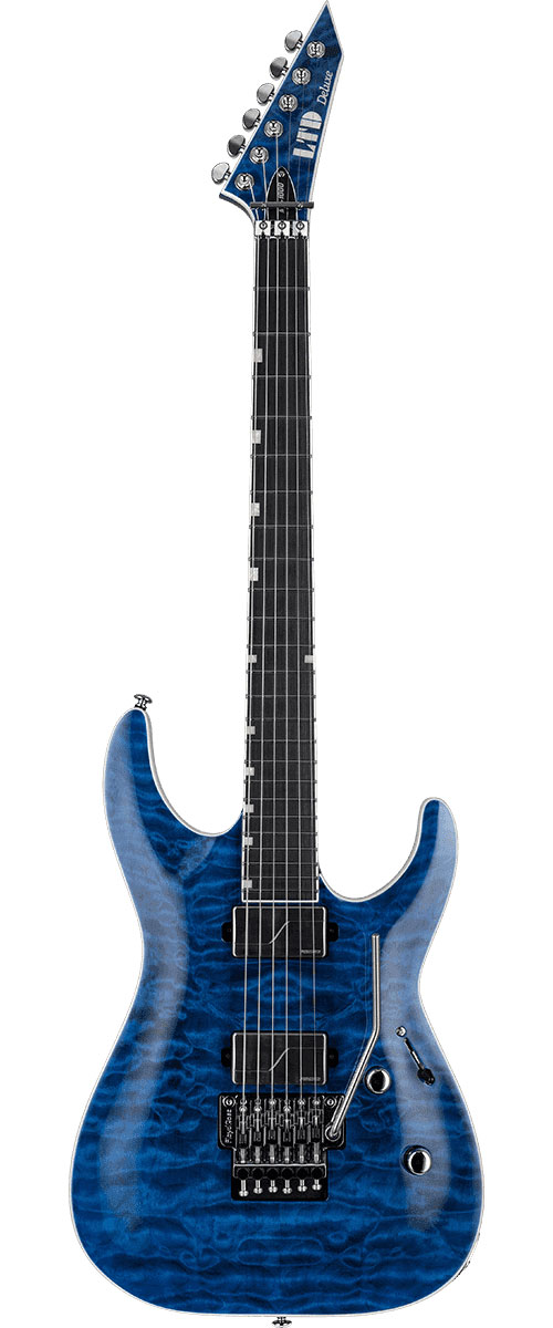 LTD GUITARS Mh-1000 Quilted Black Ocean