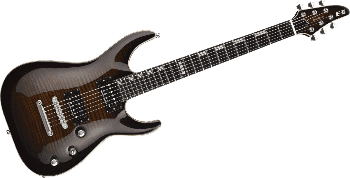 Esp 2hornt-dbsb Dark Brown Sunburst