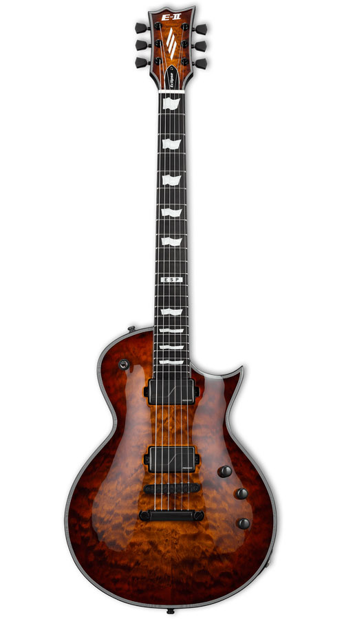ESP E-Ii Eclipse Quilted Maple Fluence Tiger Eye Sunburst