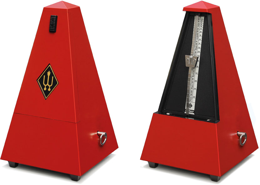 WITTNER PYRAMIDAL METRONOME DARK RED MATTE 845201