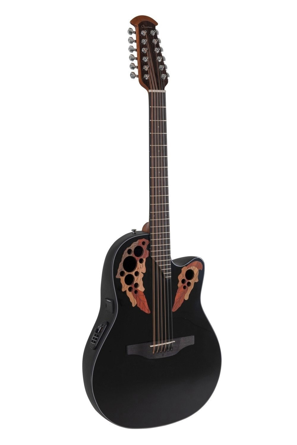 OVATION Celebrity Elite Mid Cutaway 12 Cordes Noir