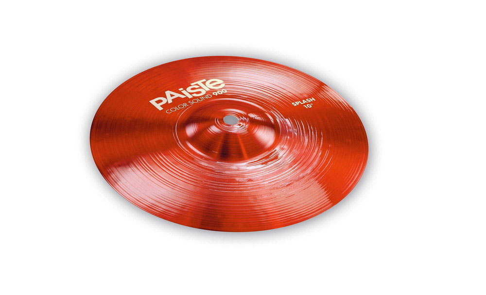 PAISTE CYMBALES SPLASH 900 SERIE COLOR SOUND RED 10