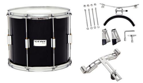 GEWA TENOR DRUM BIRCH (8 PLY) 14 x 10 BLACK // STEEL HOOP