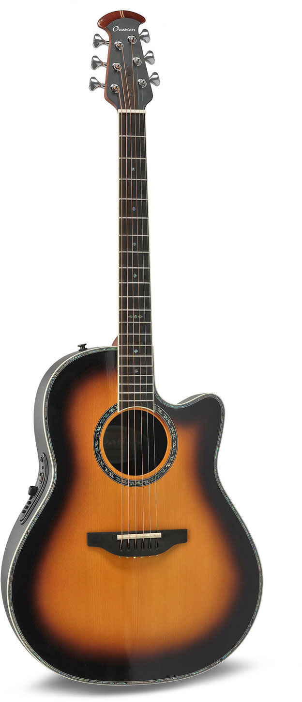 OVATION Série Pro Custom Balladeer Deep Contour Vintage Burst