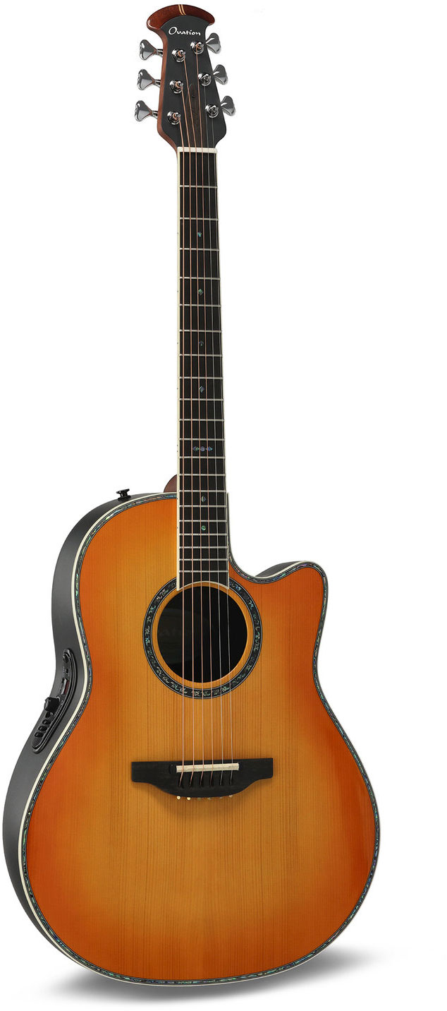 OVATION Série Pro Custom Balladeer Deep Contour Honey Burst