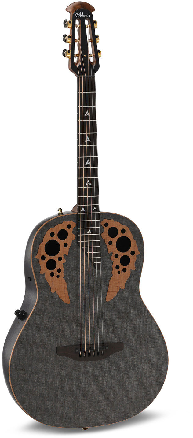 ADAMAS Adamas U581T-SPM Mid-Depth Non-Cutaway Black Satin Copper Metal Flake