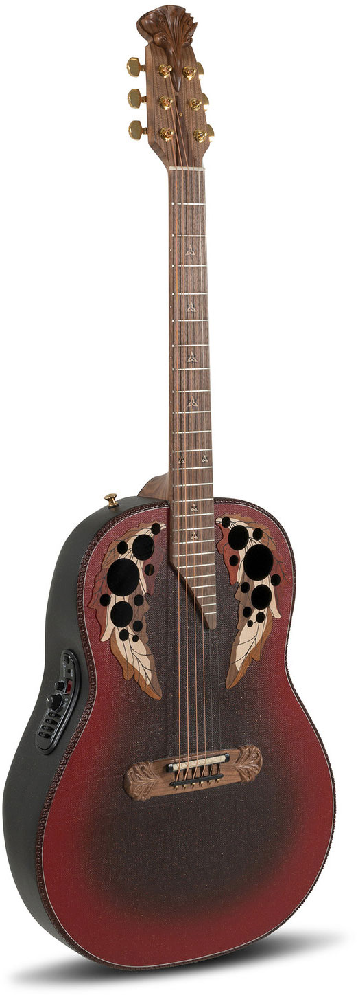 ADAMAS 1687GT Deep Non-Cutaway Reverse Red Burst