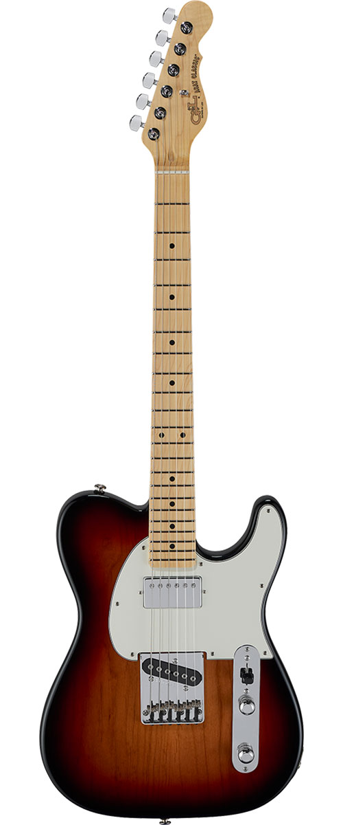 G&L Fullerton Deluxe Asat Classic Bluesboy 3-Tone Sunburst, Touche Érable
