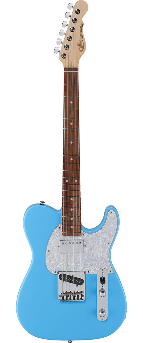 G&L Fullerton Deluxe Asat Classic Bluesboy Himalayan Blue, Touche Palissandre