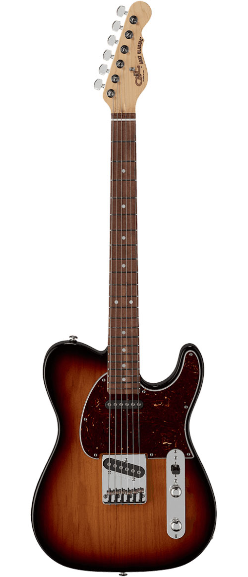 G&L Fullerton Deluxe Asat Classic CR 3 Tone Sunburst - B Stock