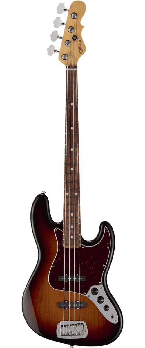 G&L FULLERTON DELUXE JAZZ BASS 3 TONE SUNBURST