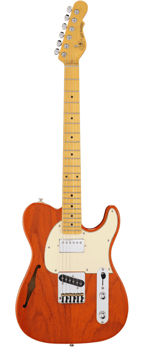 G&L Tribute Asat Classic Bluesboy Thinline Clear Orange Mn - B Stock
