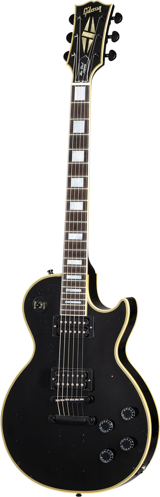 GIBSON CUSTOM Les Paul Custom 1989 Kirk Hammett Reissue Aged Ebony CS MLC