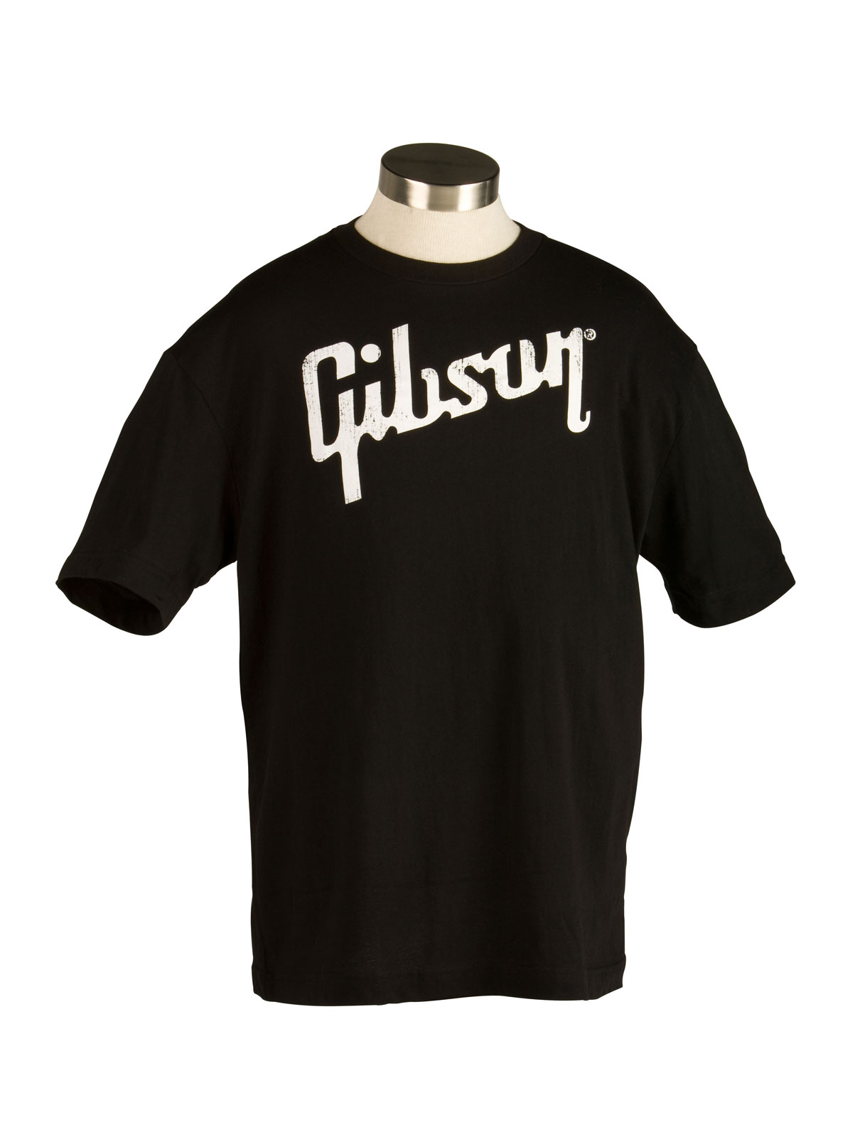 GIBSON ACCESSORIES Lifestyle Distressed Gibson Logo T Black Lg