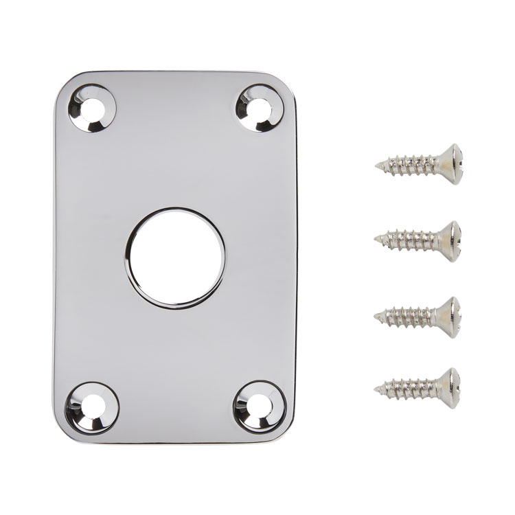 GIBSON ACCESSORIES PARTS METAL JACK PLATE EXPLORER CHROME