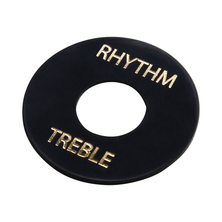 GIBSON ACCESSORIES PARTS TOGGLE SWITCH WASHER BLACK GOLD IMPRINT