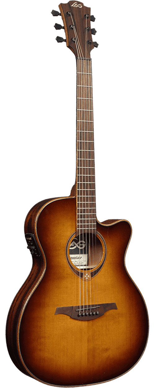 LâG Tramontane T118ASCE Auditorium Slim Ctw Électro Brown Shadow