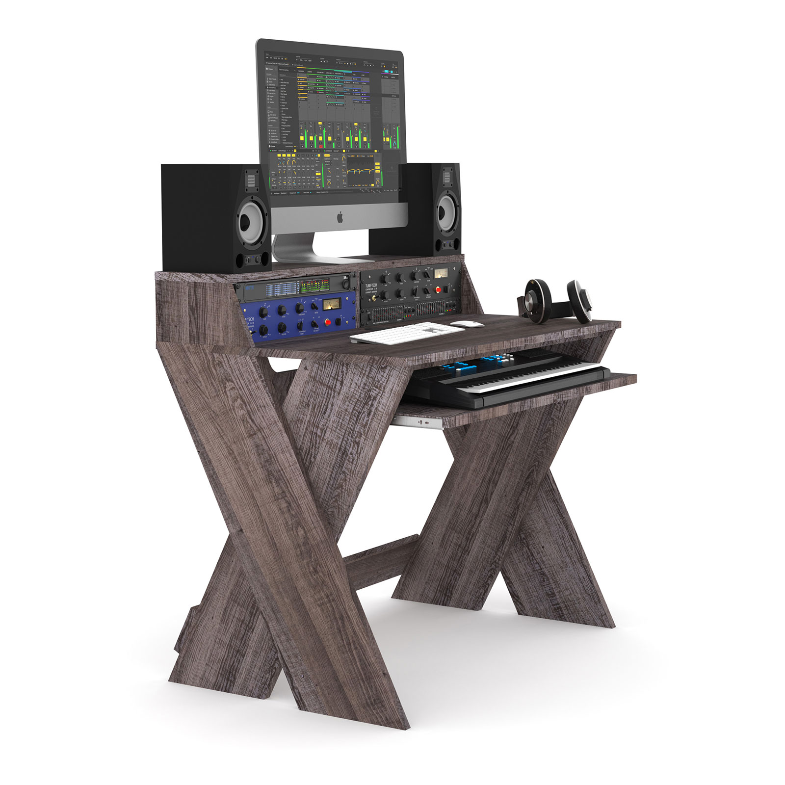 GLORIOUS DJ Sound Desk Compact Walnut