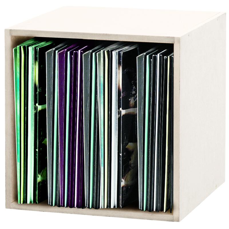 GLORIOUS DJ WHITE RECORD BOX 110 VINYLS