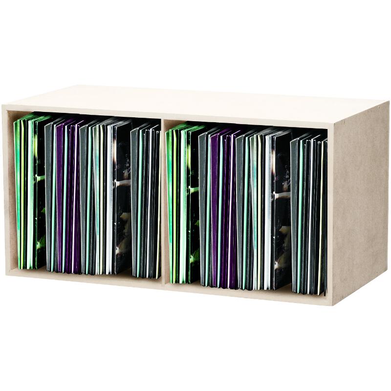 GLORIOUS DJ WHITE RECORD BOX 230 VINYLS