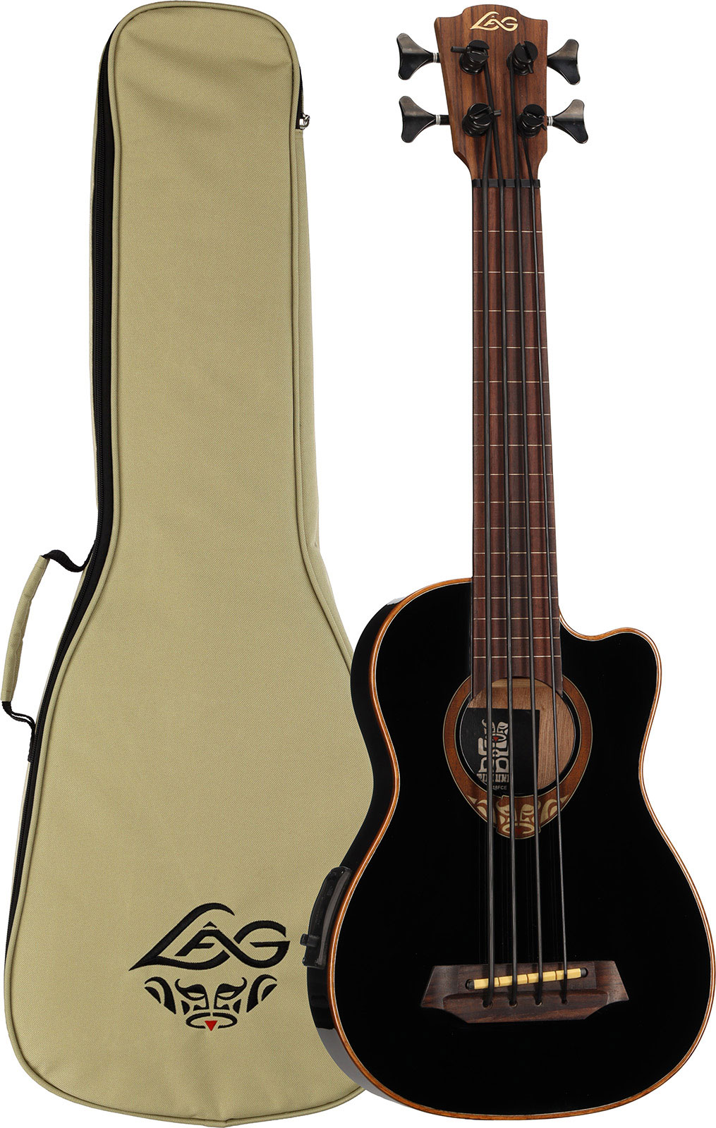 LâG Tiki Guitar 118 Mini Basse EQ