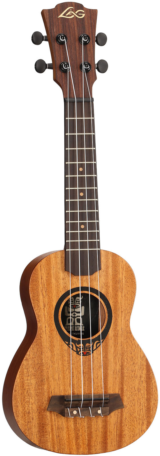 LâG Tiki Tku110S Ukulele Soprano Arched Back avec housse