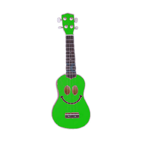 MAHALO Gmh Usmile-Gn Ukulele Green Smile + Gigbag