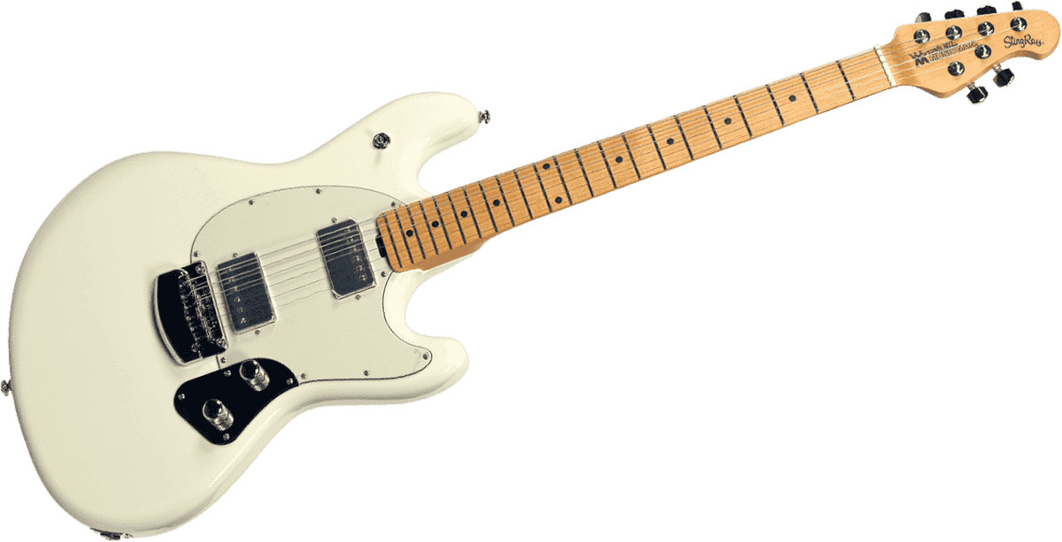 Music Man Stingray Guitare Ivory White + Etui