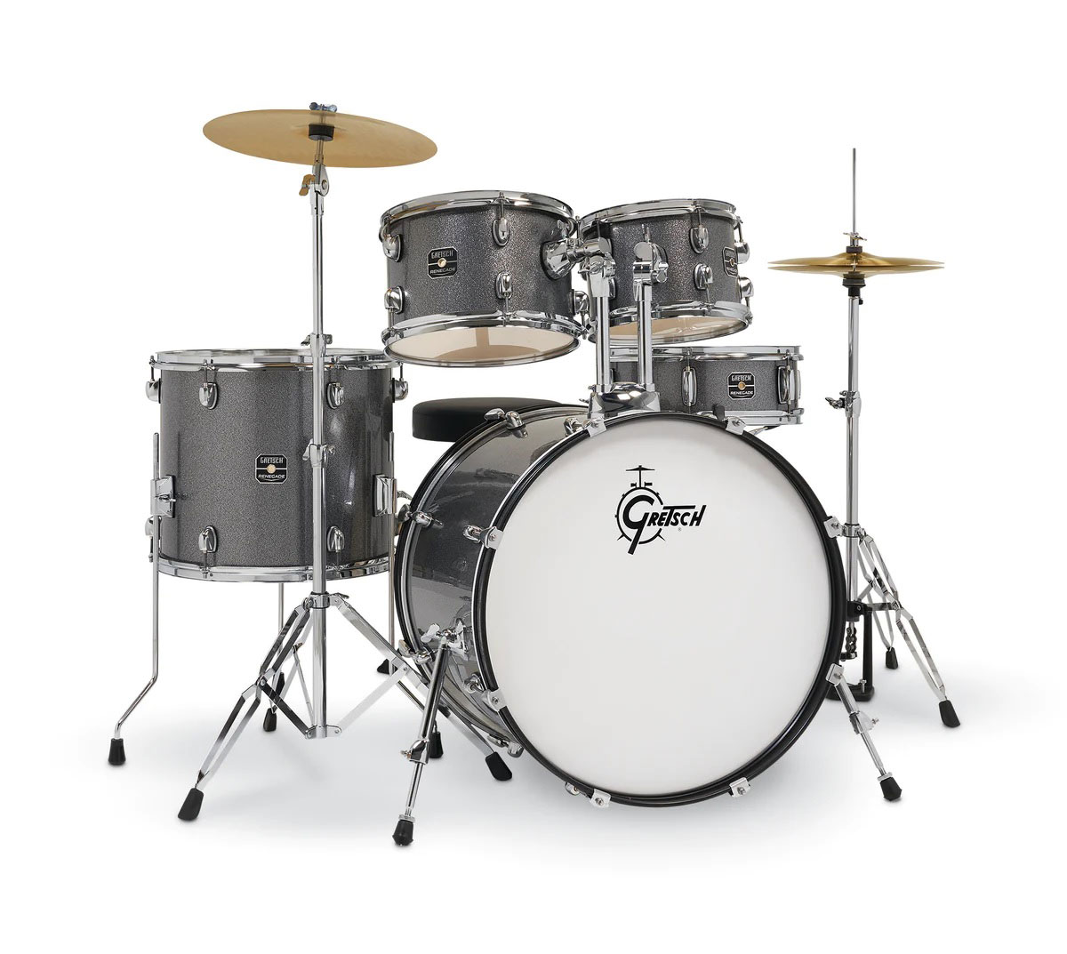GRETSCH DRUMS Renegade Series 10/12/16/22/14SD Grey Sparkle