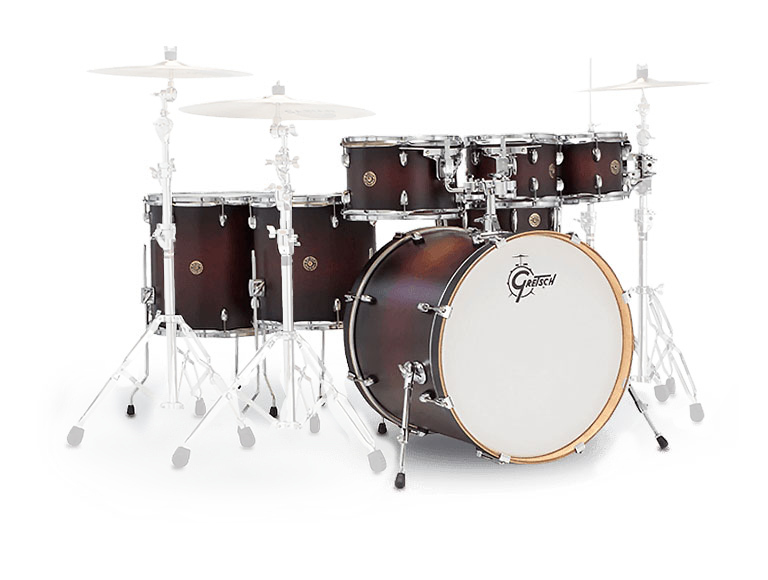 GRETSCH DRUMS Catalina Maple Studio 22 Satin Dark Cherry Burst