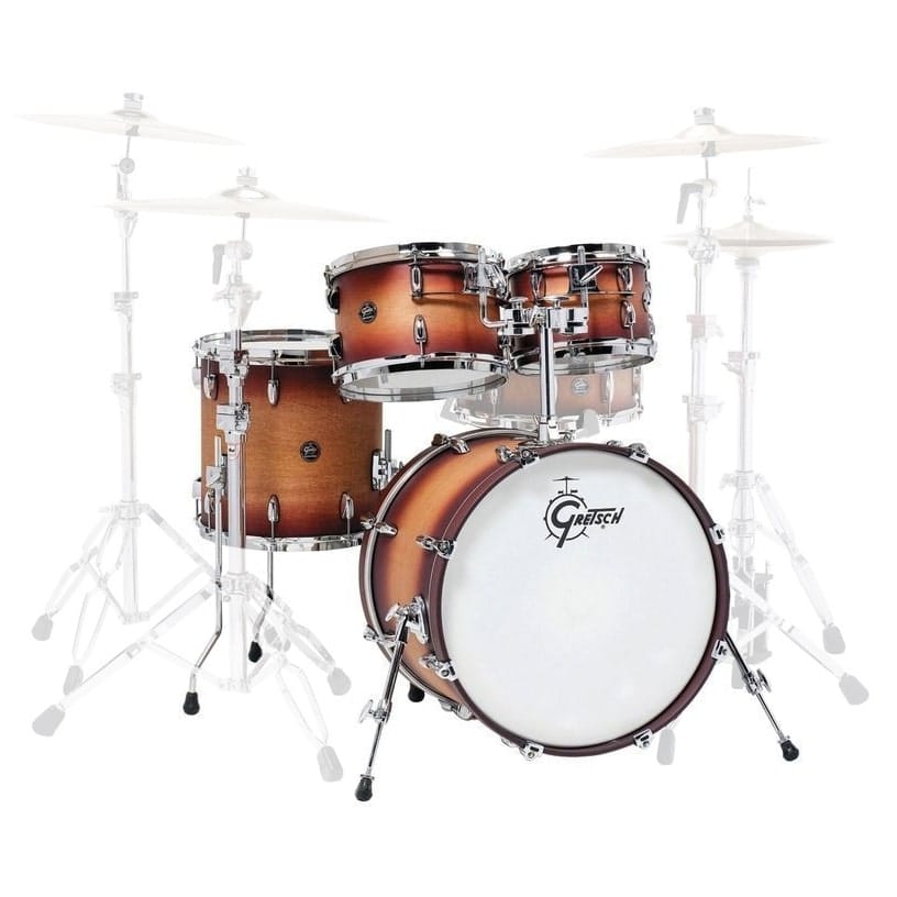 GRETSCH DRUMS RENOWN MAPLE FUSION 20 SATIN TOBACCO BURST