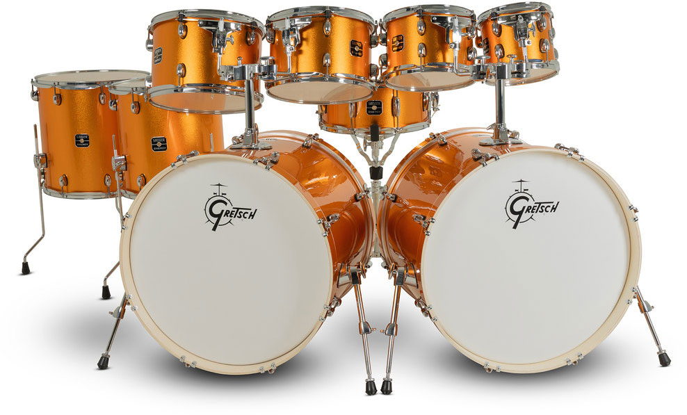 GRETSCH DRUMS Drum-Set Energy Orange Sparkle
