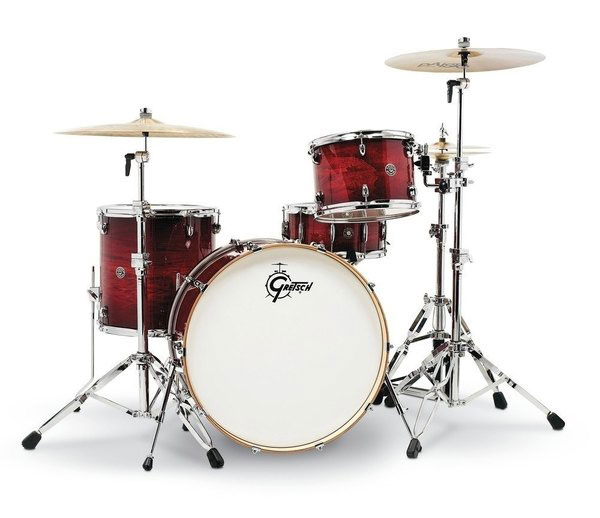 GRETSCH DRUMS CATALINA CLUB ROCK 24 GLOSS CRIMSON BURST