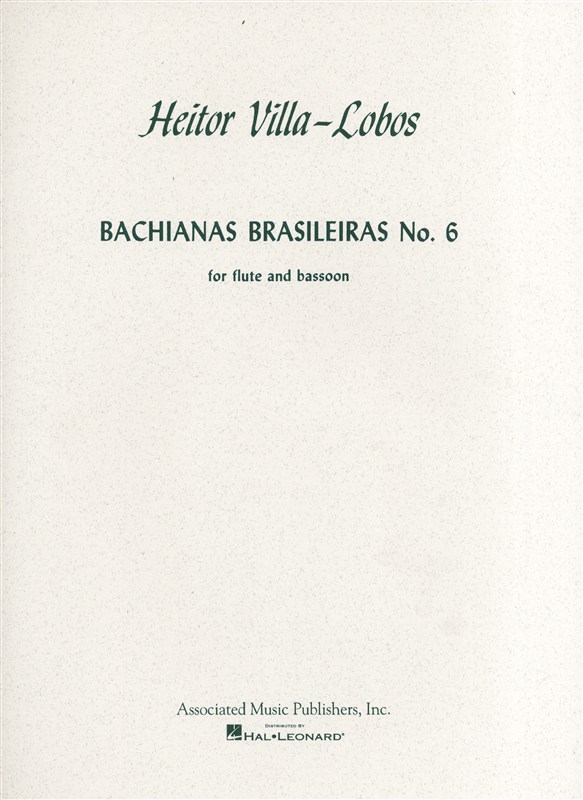 SCHIRMER HEITOR VILLA-LOBOS - BACHIANAS BRASILEIRAS NO.6 FLT BOO - FLUTE