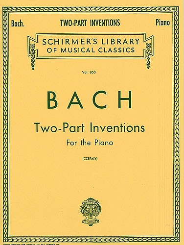 SCHIRMER J.S. BACH FIFTEEN TWO-PART INVENTIONS - PIANO SOLO