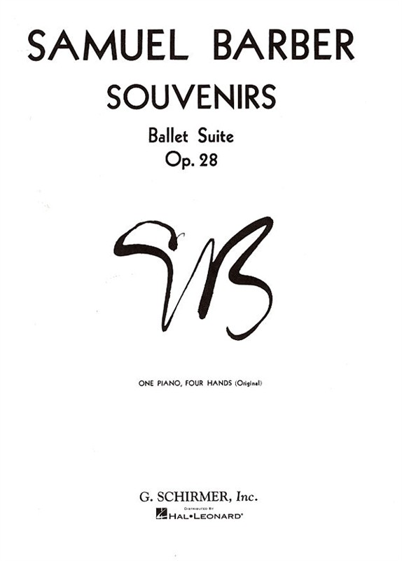 SCHIRMER SAMUEL BARBER - SOUVENIRS OP.28 - PIANO DUET
