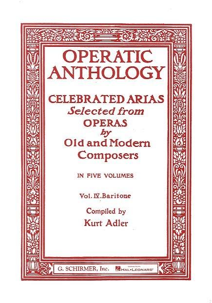HAL LEONARD OPERATIC ANTHOLOGY VOL.4 - BARITON ET PIANO