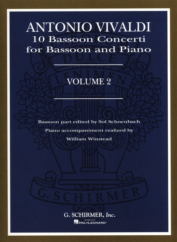 SCHIRMER VIVALDI A. - 10 BASSOON CONCERTI VOL 2 