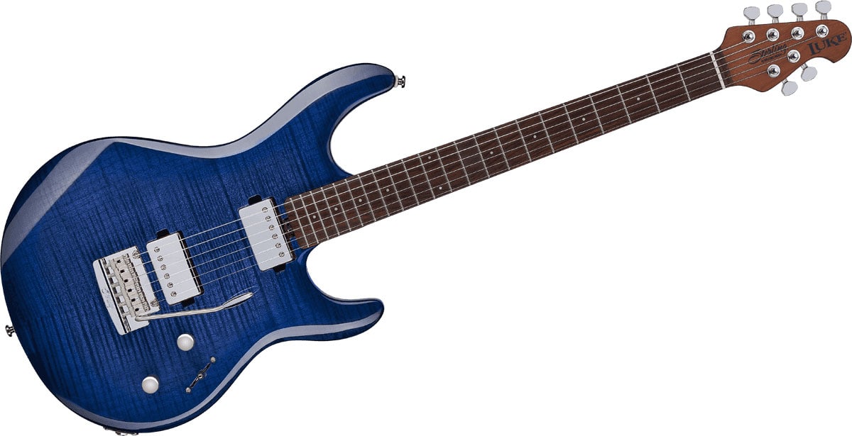 STERLING GUITARS LUKE - FLAME MAPLE BLUEBERRY BURST