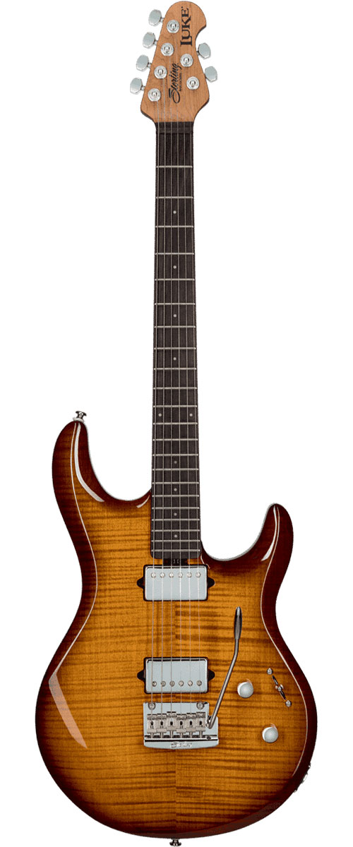 STERLING GUITARS Luke Signature In Flame Maple Hazel Burst - B Stock