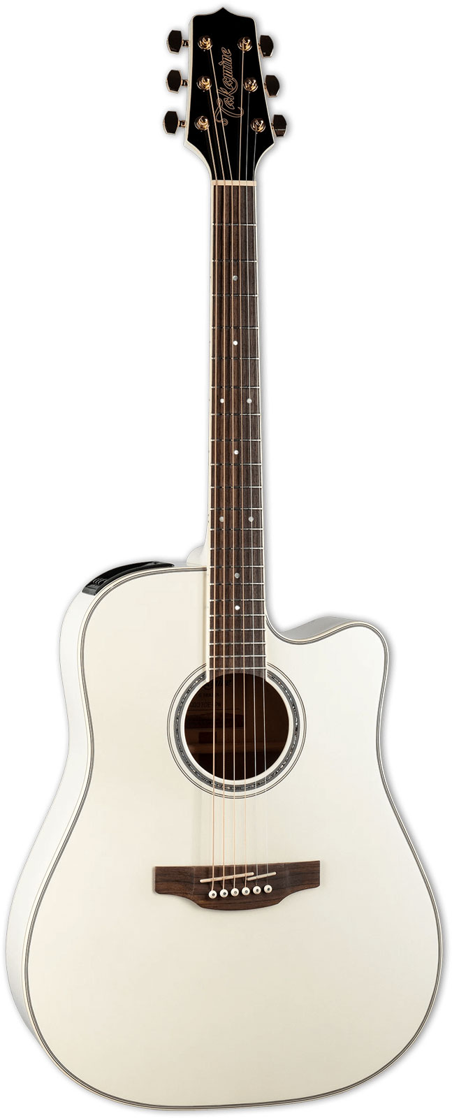 TAKAMINE GD37CE PW Dreadnought Cw Pearl White