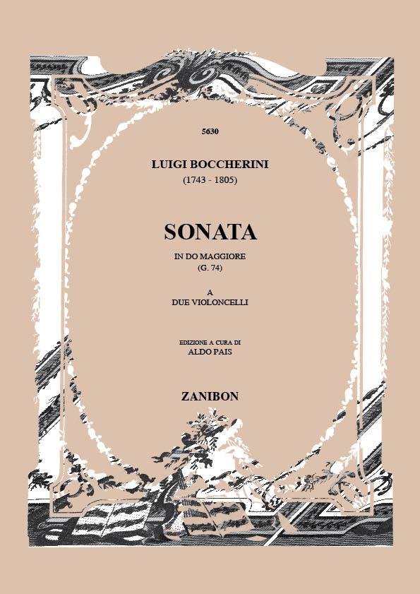 ZANIBON Boccherini Luigi - Sonata In Do Maggiore (G.74) - 2 Violoncelles