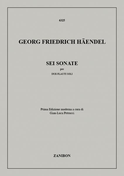 RICORDI Haendel G.F. - Sei Sonate - 2 Flutes