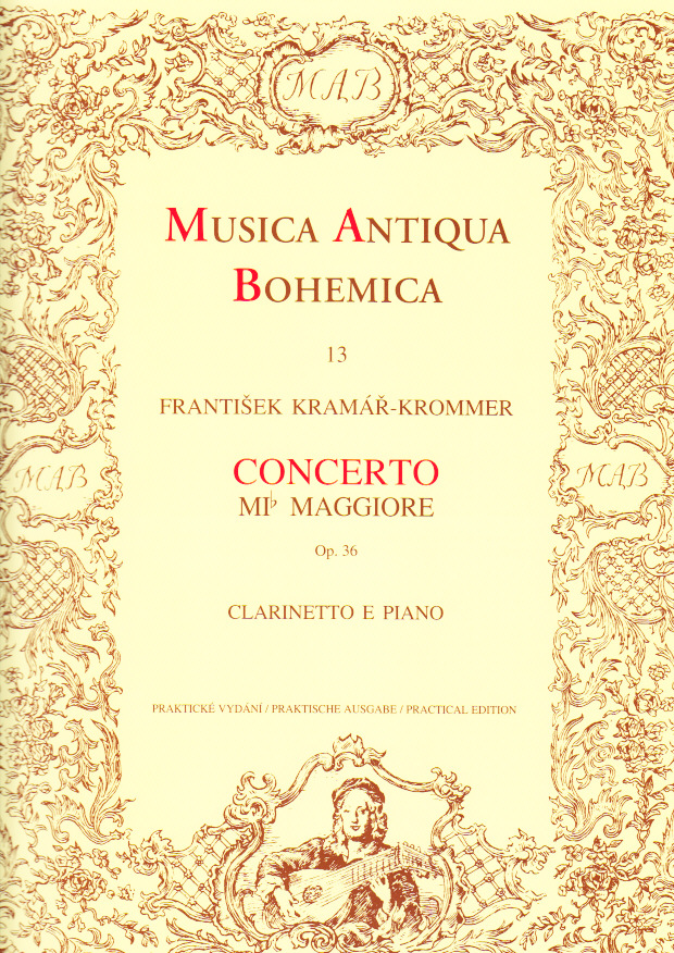 BARENREITER KRAMAR-KROMMER - CONCERTO MIB MAGGIORE OP.36 - CLARINETTE, PIANO